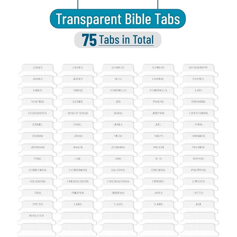 Mr. Pen Transparent White Bible Tabs