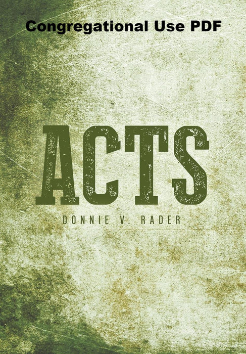 Acts by Rader