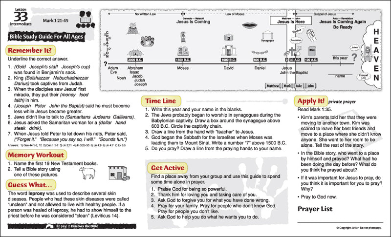 Bible Study Guide for All Ages: Lessons 27 - 52