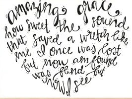 Amazing Grace Folded Card