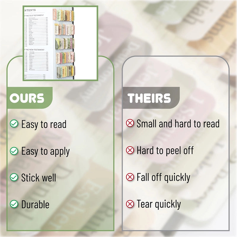 Mr. Pen Bible Tabs with Boho Theme