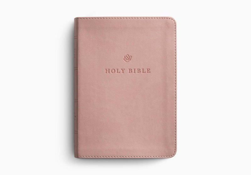 ESV Large Print Compact Bible Blush Rose TruTone