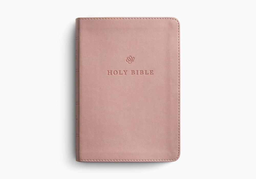 ESV Large Print Compact Bible Blush Rose TruTone