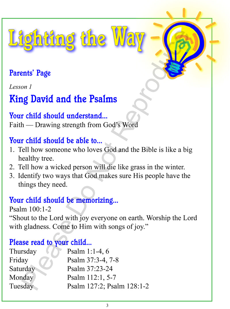 Lighting The Way - Job to Song of Solomon
