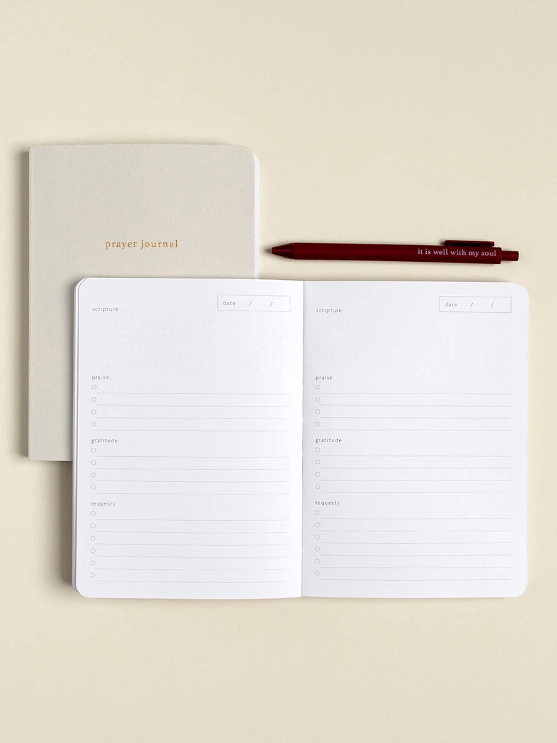 Prayer Journal from Church Notes Dove Grey