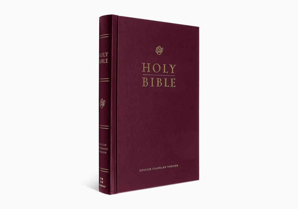 ESV Premium Pew & Worship Bible - Burgundy Hardback