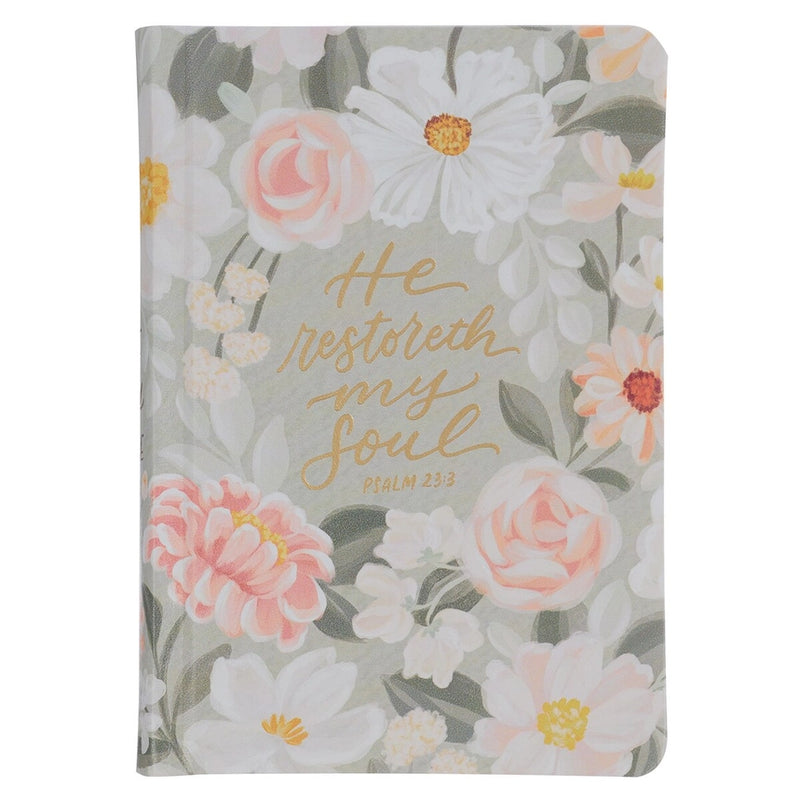KJV Compact Bible Floral Print Faux Leather over Hardback