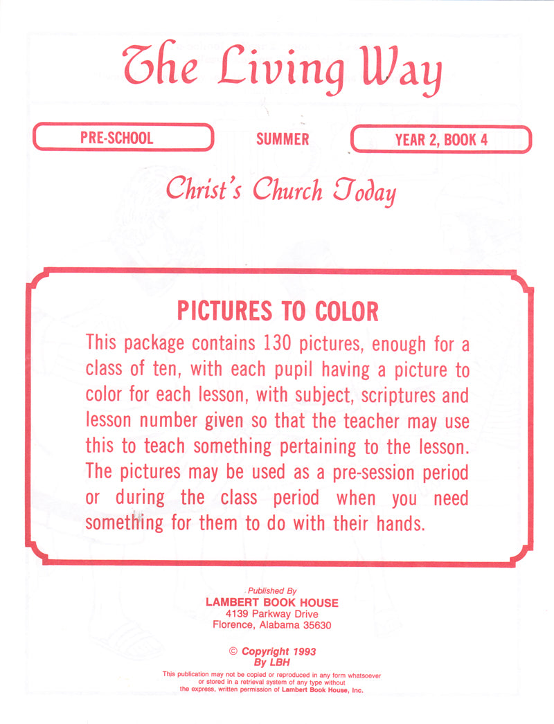 Preschool 2:4 - Christ's Church Today