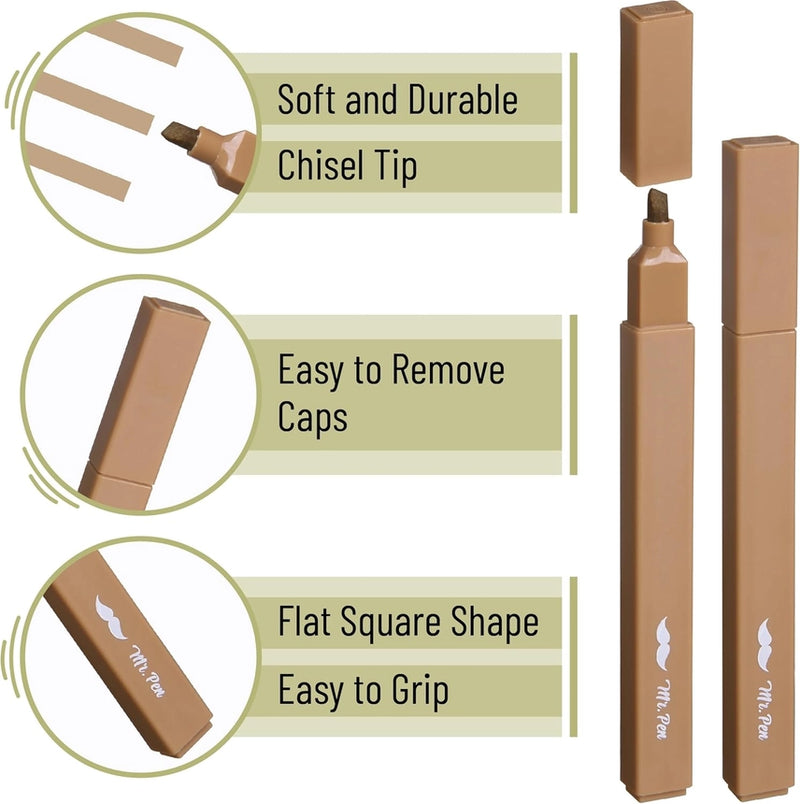 Mr. Pen Aesthetic Highlighters, 8 piece Chisel Tip