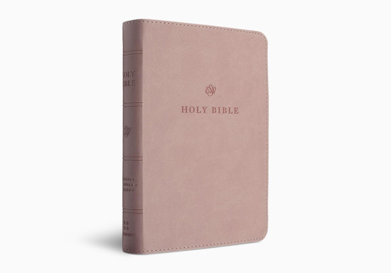 ESV Large Print Compact Bible Blush Rose TruTone