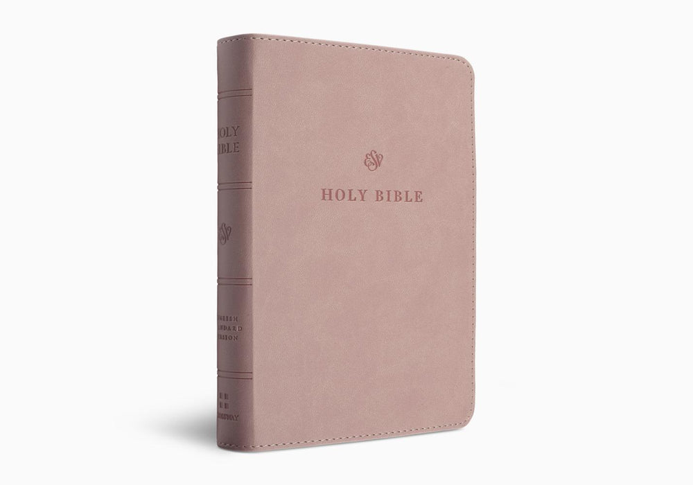 ESV Large Print Compact Bible Blush Rose TruTone