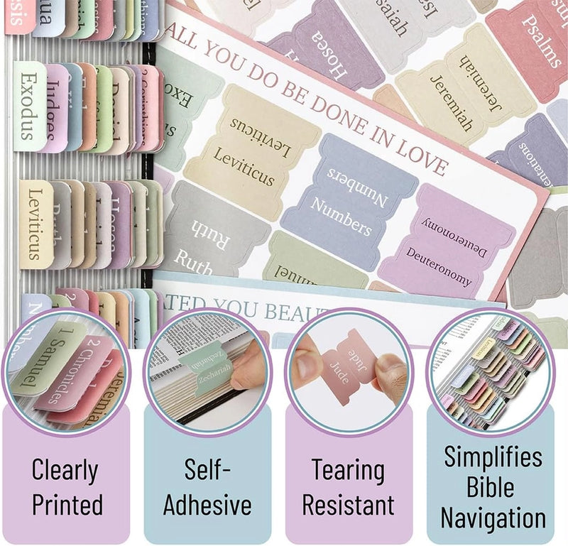 Mr. Pen Minimal Morandi  Bible Tabs