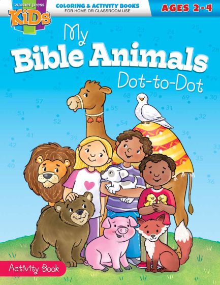 Bible Animals Dot-to-Dot Coloring & Activity Book Ages 2-4