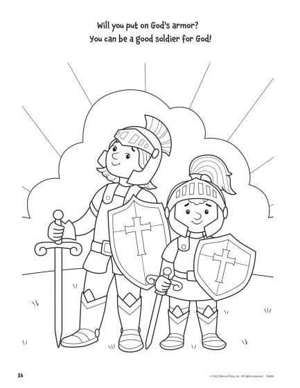Armor of God Coloring Book ages 2-4
