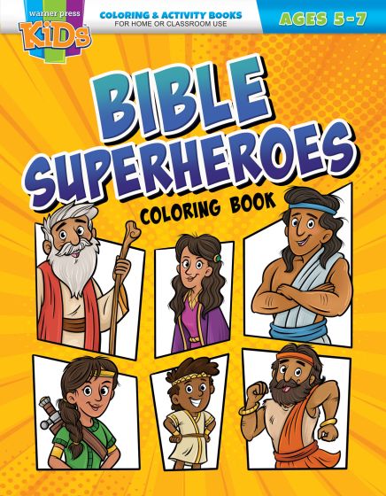 Bible Superheroes Coloring Book Ages 5-7