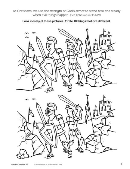 Armor of God Activity Book ages 8-10