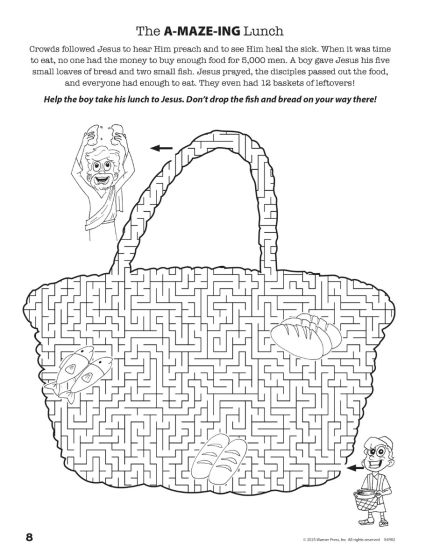 Jesus Is A-Maze-Ing Coloring & Activity Book Ages 8-10