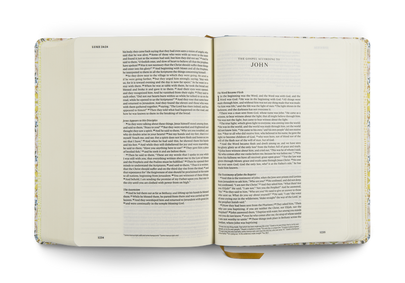 ESV Single Column Journaling Bible Artist Series Flourish Cloth over Board