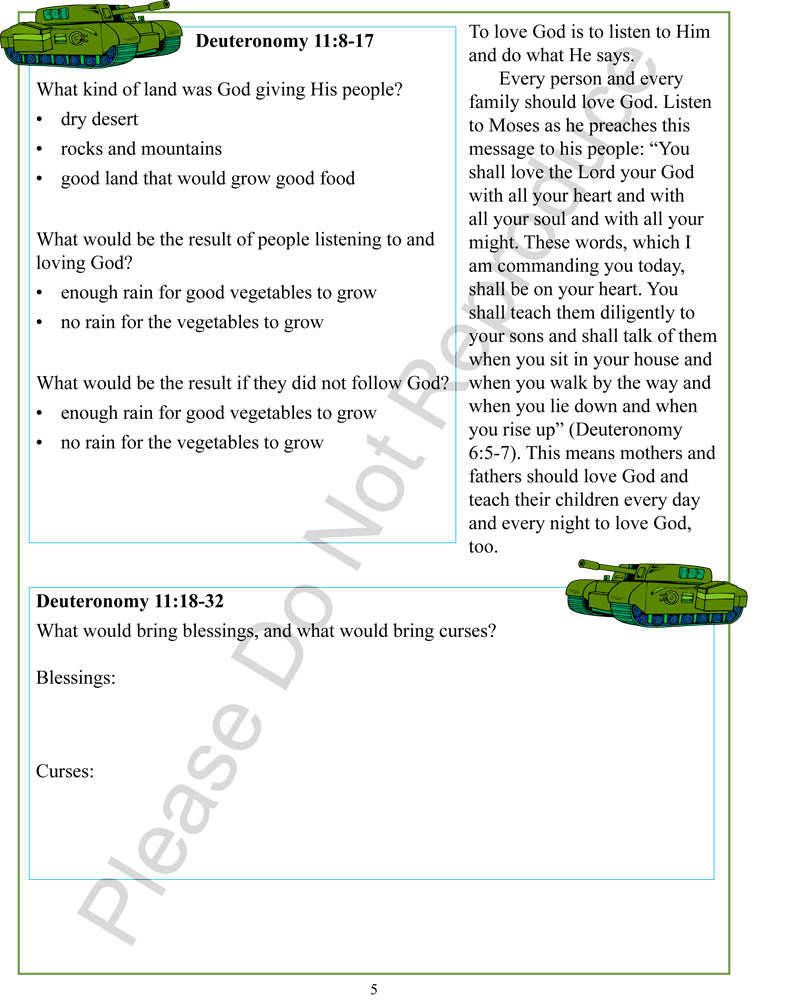 I'm In the Lord's Army - Deuteronomy-Ruth
