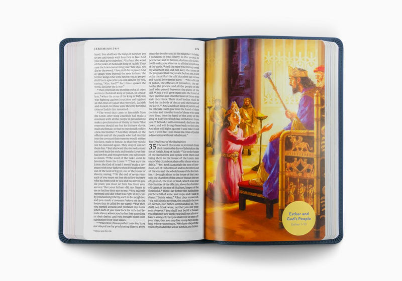 ESV Bible for Kids, Dark Blue Trutone, Lion of Judah Design
