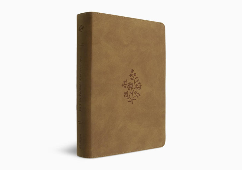 ESV Single Column Large Print Journaling Bible Nubuck Camel TruTone
