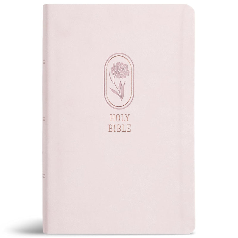 KJV Large Print Personal Size Reference Bible, Pink LeatherTouch Indexed **