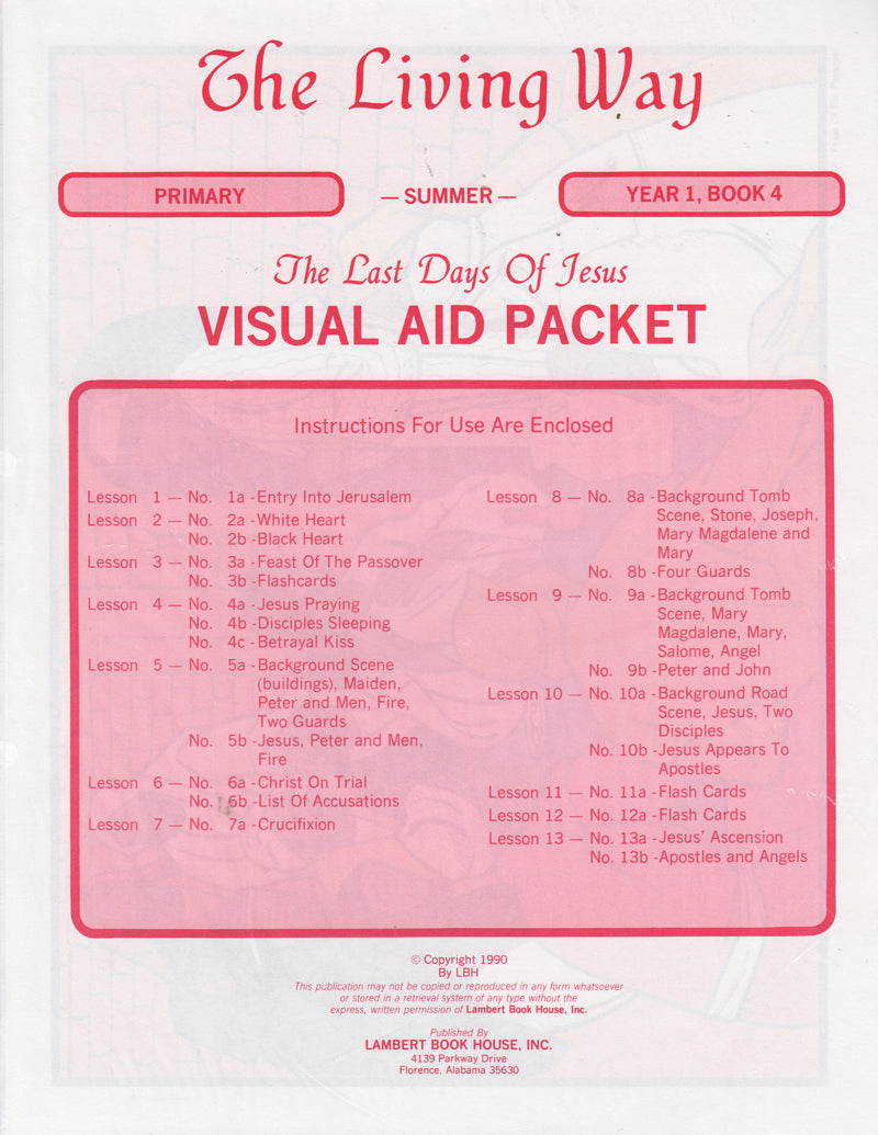 PRIMARY 1-4 VIS - Last Days of Jesus
