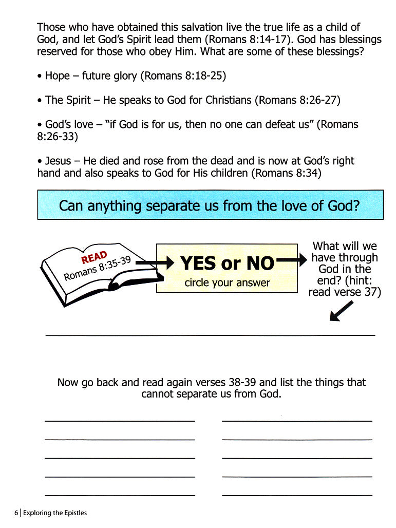 Exploring the Epistles Part 1 (Primary 3:3) Student