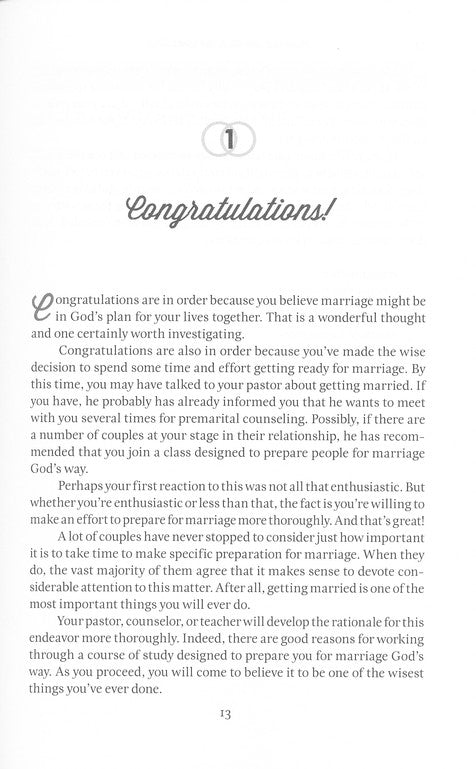 Preparing for Marriage God's Way