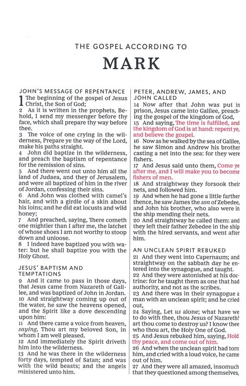 KJV Large Print Thinline Value Edition Bible, Pink Leathersoft