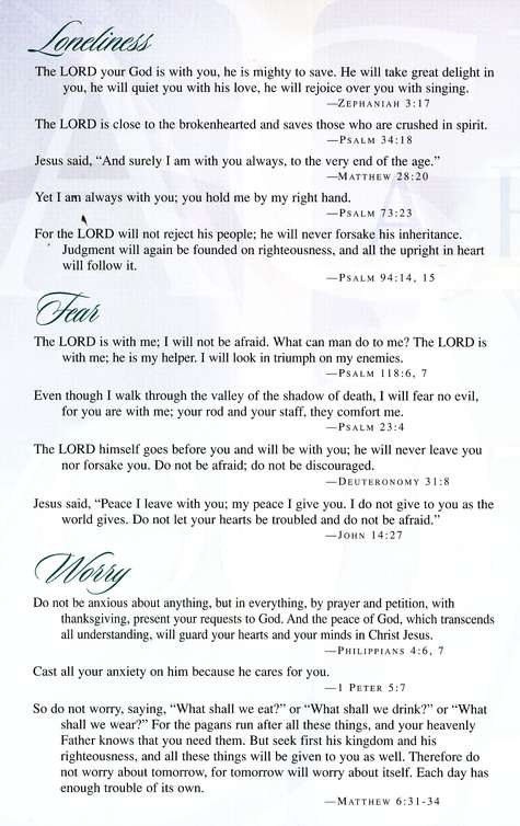 Bible Promises for Hope and Courage Pamphlet