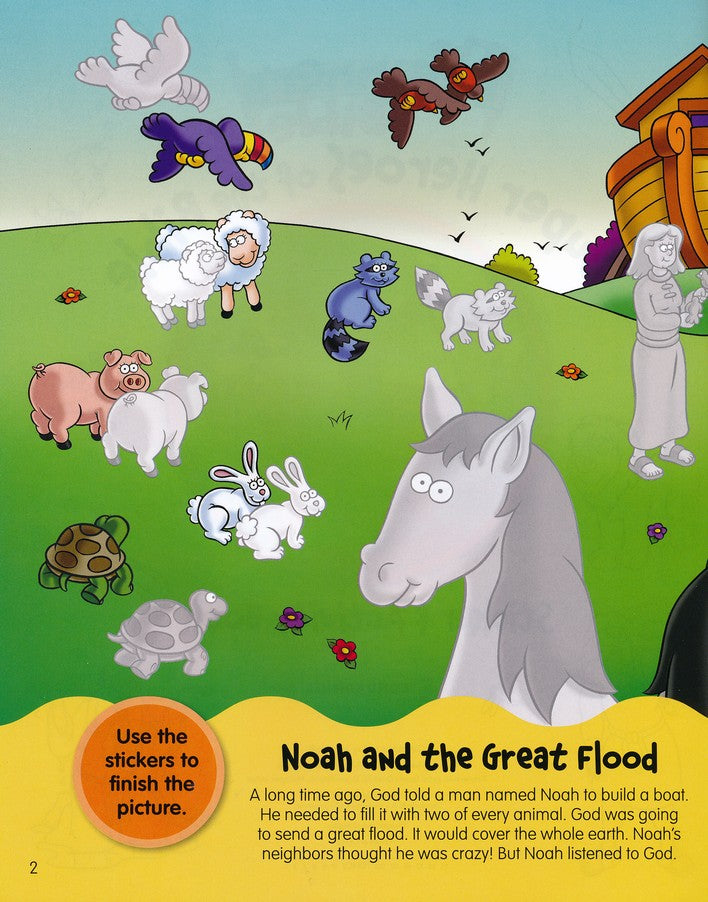 Beginner's Bible Super Heroes of the Bible Sticker & Activity Book