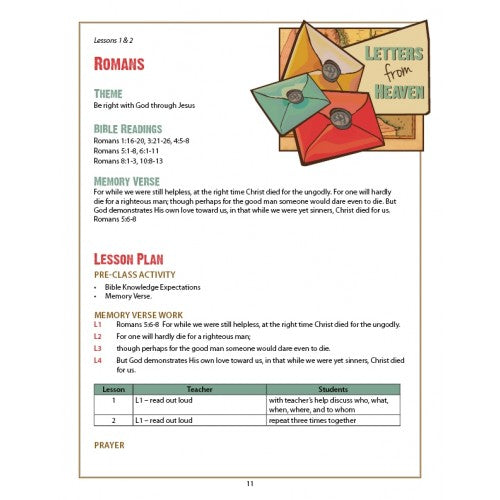 Letters from Heaven Young Teen Teacher Manual