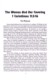 Woman and Her Covering Page 1