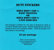 Bible Boot Camp Duty Stickers