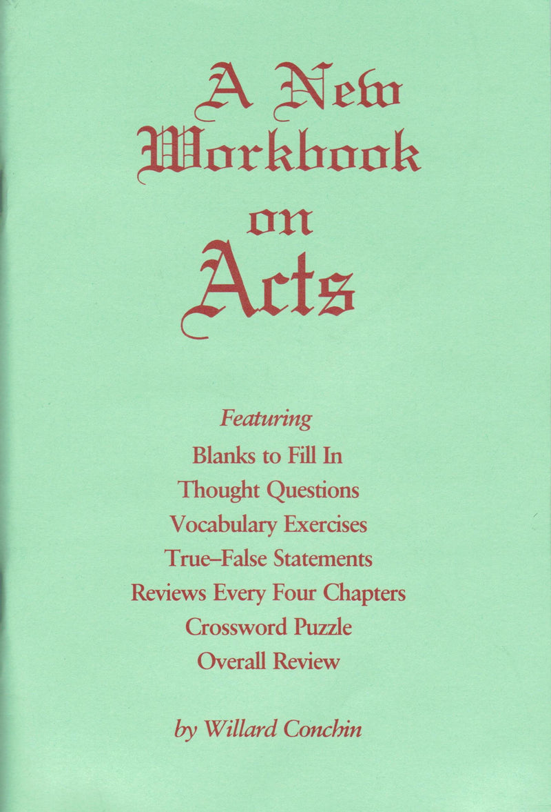 A New Workbook On Acts