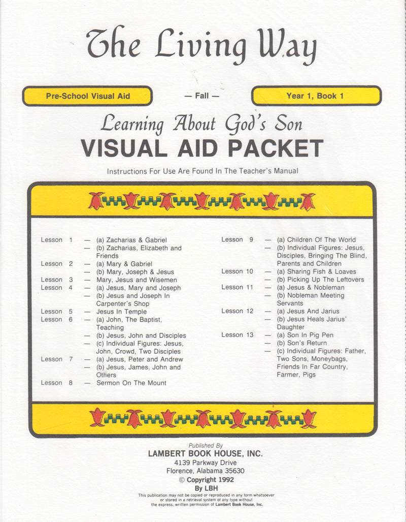 PRESCHOOL 1-1 VIS - Learning of God's Son