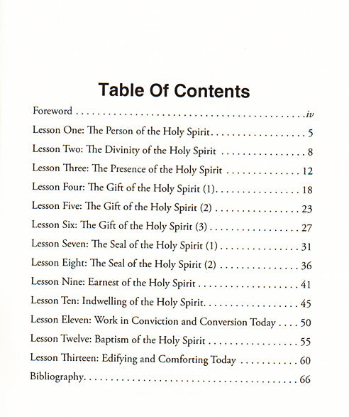 Table of Contents