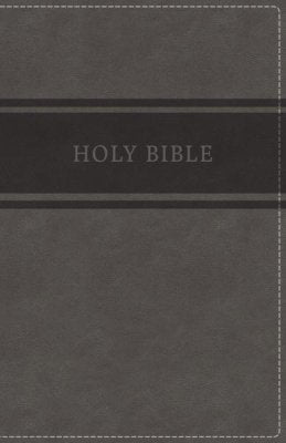 KJV Deluxe Gift Bible Gray Leathersoft