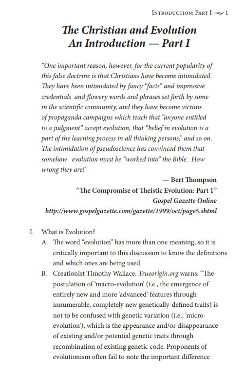 The Christian and Evolution