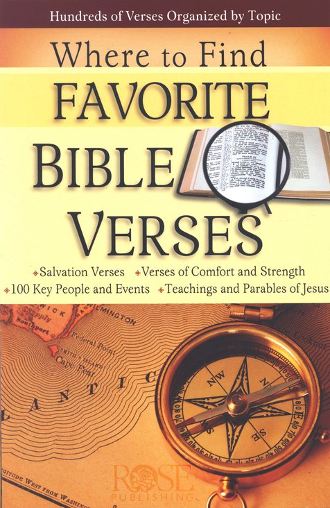 Where to Find Favorite Bible Verses Pamphlet