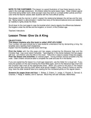 Excerpt: Lesson 3, Grades 1-4