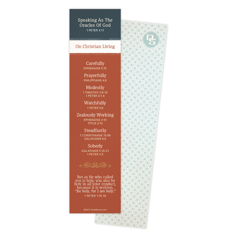 Christian Living Bookmark