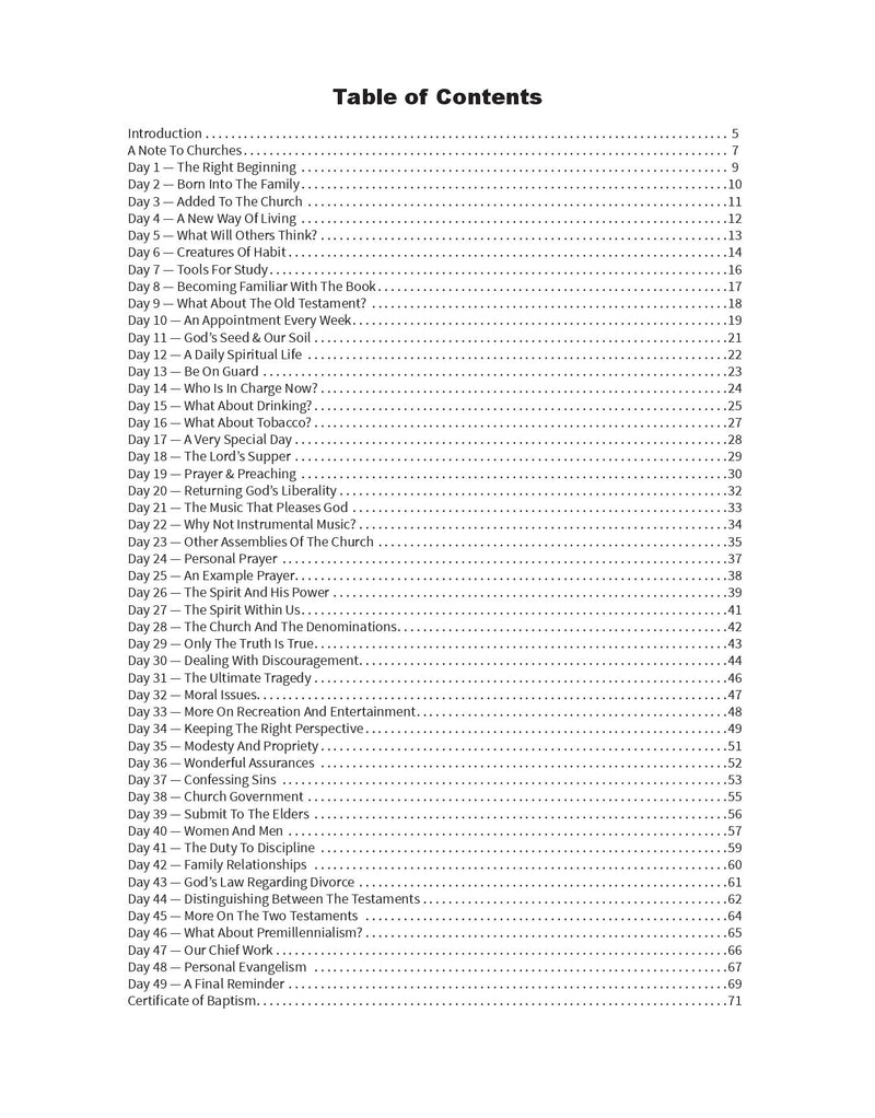 Beginning of Our Confidence