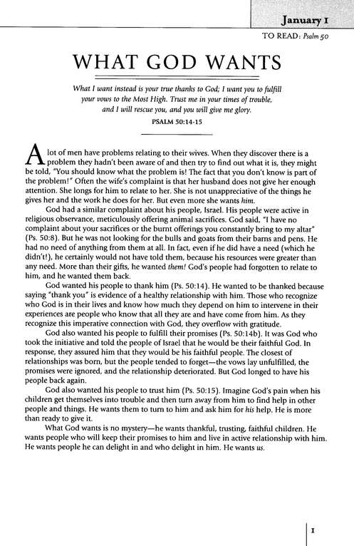 The One Year Devotions for Men