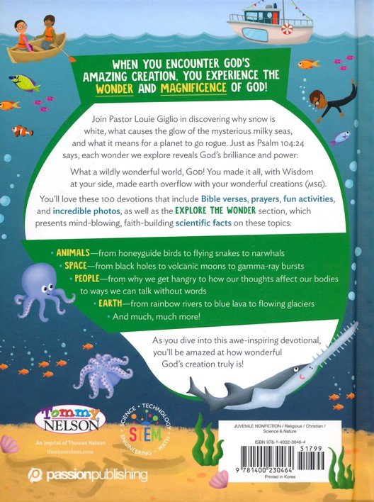 The Wonder of Creation: 100 More Devotions About God & Science