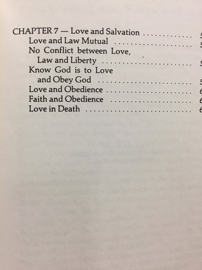 Grace, Law, Faith, Works, Love