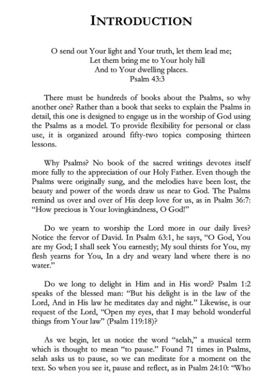 Glorifying God Through the Psalms: A Devotional