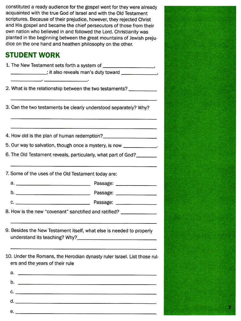 New Testament Survey, Part 1 (Word in the Heart, 12:1)