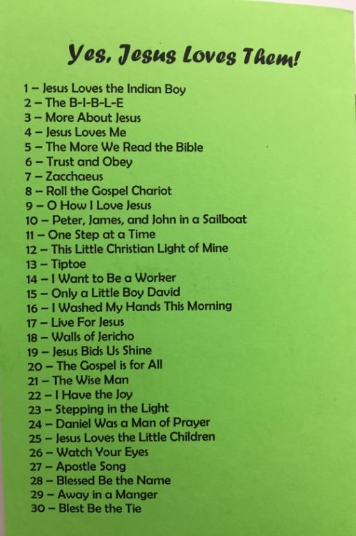 Yes, Jesus Loves Them: Spiritual Melodies for Children Booklet
